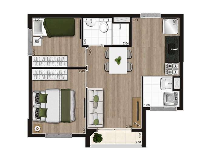 Imagem Apartamento com 1 Quarto à Venda, 29 m²em Vila Leopoldina - São Paulo