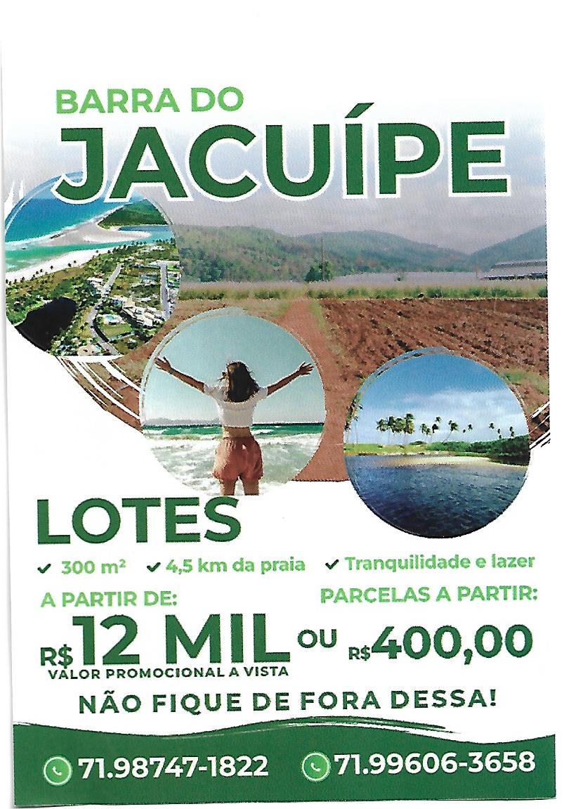 Imagem Terreno à Venda, 300 m²em Barra do Jacuípe - Camaçari Imagem Terreno à Venda, 300 m²em Barra do Jacuípe - Camaçari