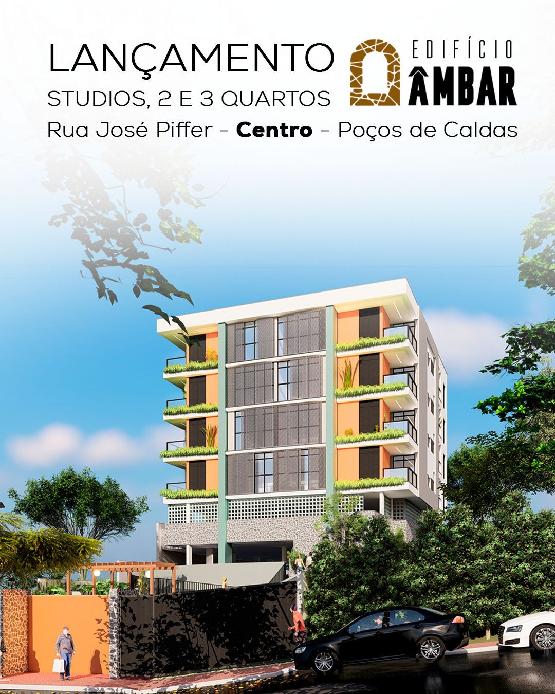 Apartamento com 1 Quarto à Venda, 28 m² em Centro - Poços de Caldas