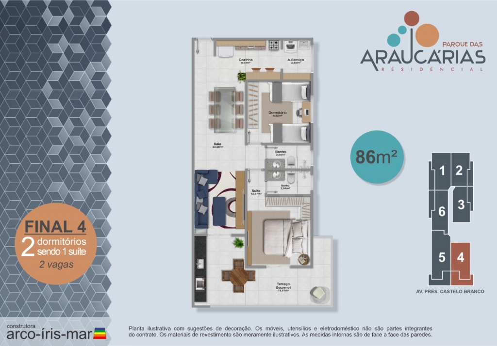 Imagem Apartamento com 2 Quartos à Venda, 86 m²em Real - Praia Grande Imagem Apartamento com 2 Quartos à Venda, 86 m²em Real - Praia Grande