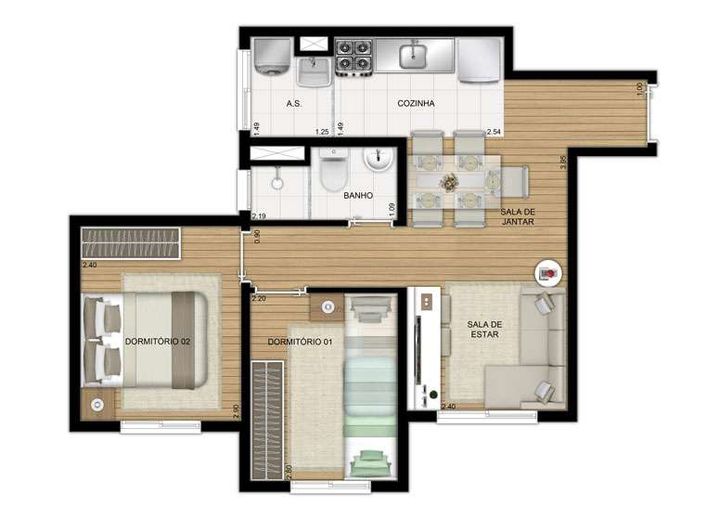 Imagem Apartamento com 2 Quartos à Venda, 41 m² em Vila Penteado - São Paulo