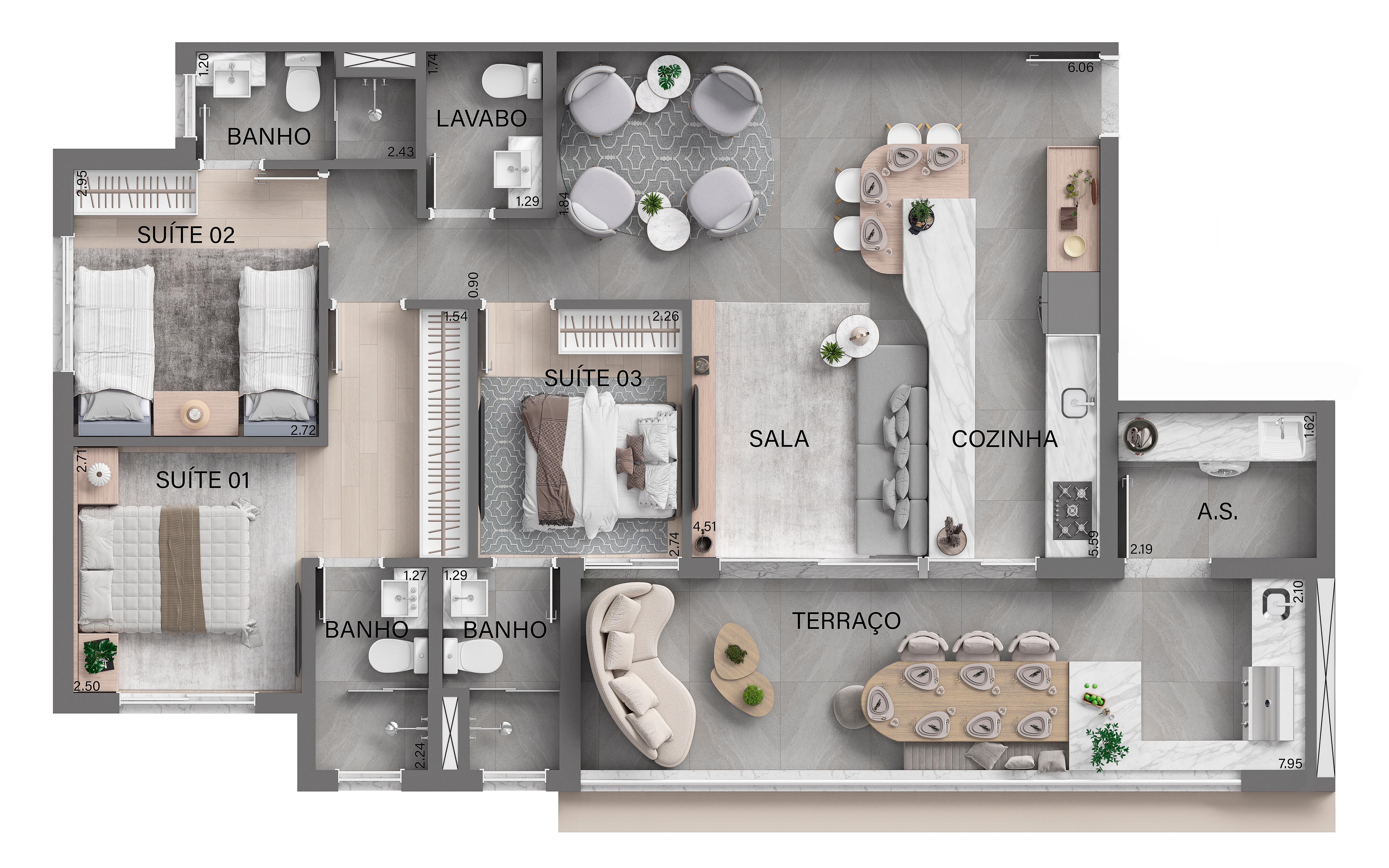Imagem Apartamento com 2 Quartos à Venda, 57 m² em Nova Aldeinha/Aldeia - Barueri