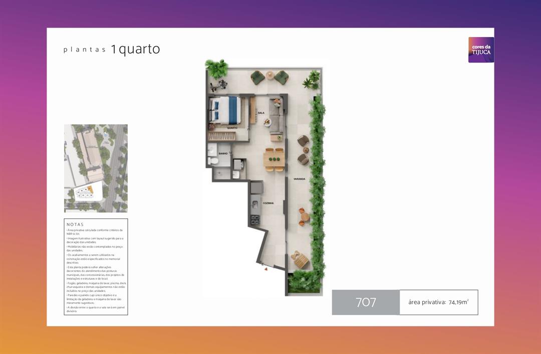 Imagem Apartamento com 2 Quartos à Venda, 52 m² em Tijuca - Rio de Janeiro