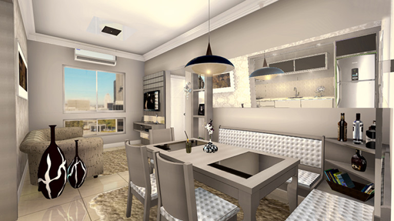 Imagem Apartamento com 1 Quarto à Venda, 42 m² em Ana Maria - Criciúma