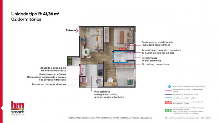 Imagem Apartamento com 2 Quartos à Venda, 41 m²em Porteira Preta - Mogi das Cruzes