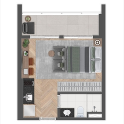 Imagem Apartamento com 1 Quarto à Venda, 27 m² em Jardim das Acácias - São Paulo Imagem Apartamento com 1 Quarto à Venda, 27 m² em Jardim das Acácias - São Paulo