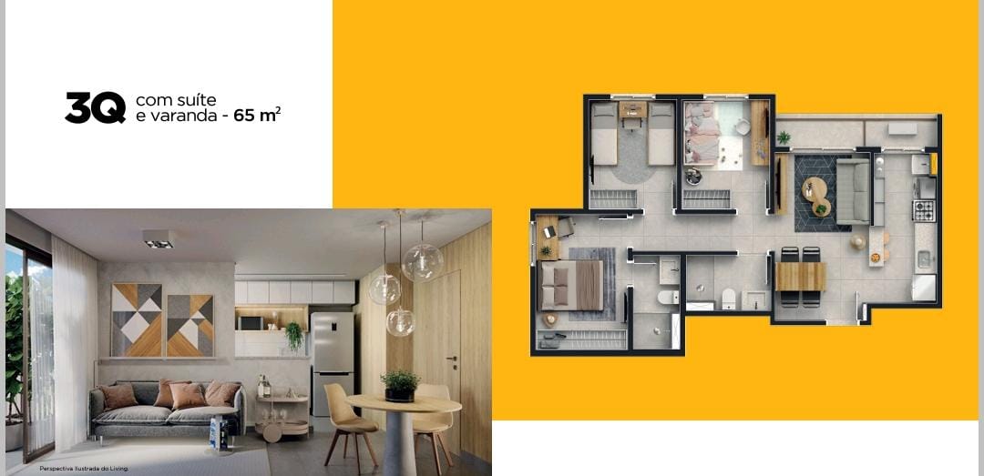 Imagem Apartamento com 3 Quartos à Venda, 65 m²em Areal (Águas Claras) - Brasília Imagem Apartamento com 3 Quartos à Venda, 65 m²em Areal (Águas Claras) - Brasília