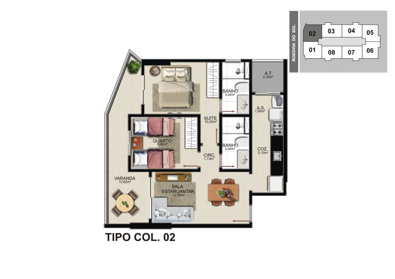 Imagem Apartamento com 2 Quartos à Venda, 90 m² em Praia de Itaparica - Vila Velha Imagem Apartamento com 2 Quartos à Venda, 90 m² em Praia de Itaparica - Vila Velha