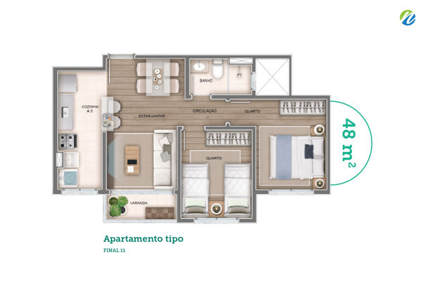 Imagem Apartamento com 2 Quartos à Venda, em Campo Grande - Rio de Janeiro Imagem Apartamento com 2 Quartos à Venda, em Campo Grande - Rio de Janeiro