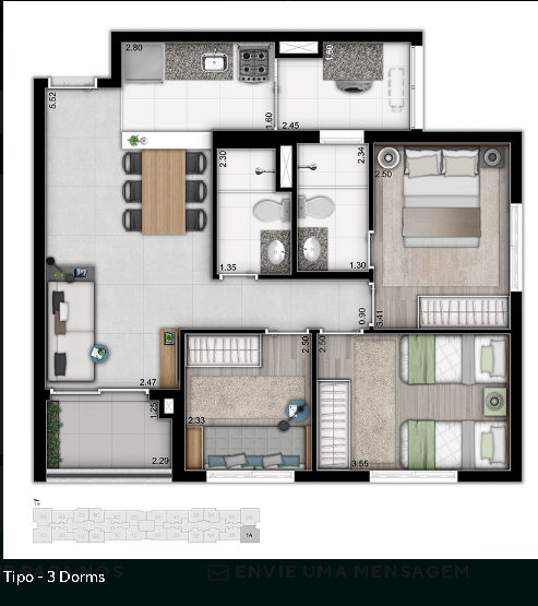 Imagem Apartamento com 3 Quartos à Venda, 45 m² em Butantã - São Paulo