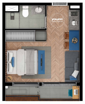 Imagem Apartamento com 1 Quarto à Venda, 25 m² em Campo Belo - São Paulo