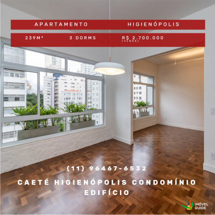 Foto do imóvel Apartamento com 3 Quartos à Venda,  em Higienópolis - São Paulo