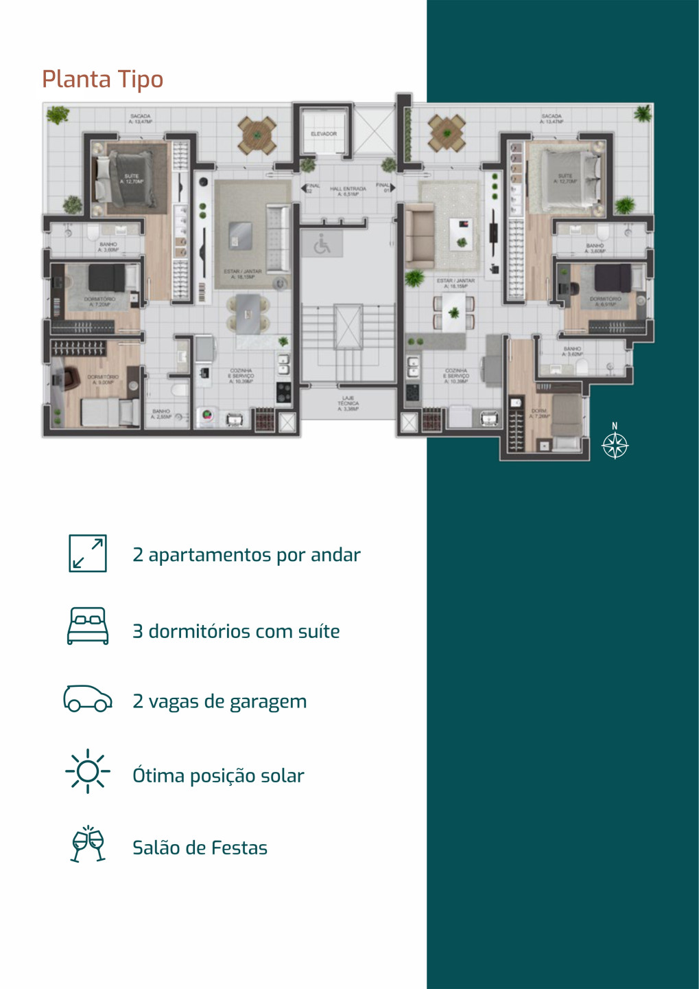Imagem Apartamento com 3 Quartos à Venda, 81 m²em Pio X - Caxias do Sul Imagem Apartamento com 3 Quartos à Venda, 81 m²em Pio X - Caxias do Sul