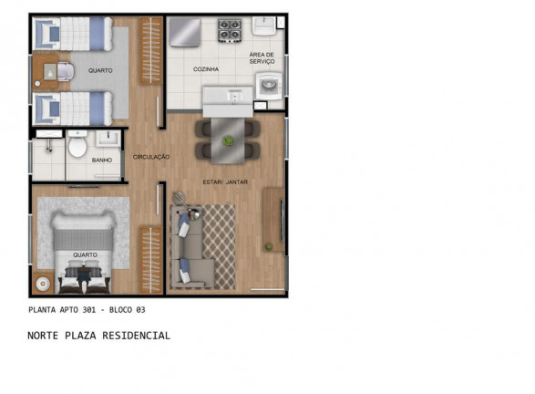 Imagem Apartamento com 2 Quartos à Venda, 50 m² em Pajuçara - Natal