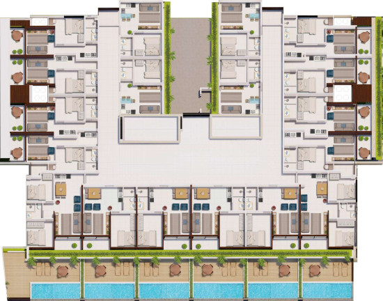 Imagem Apartamento com 1 Quarto à Venda, 25 m² em Praia dos Carneiros - Tamandaré