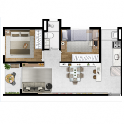 Imagem Apartamento com 2 Quartos à Venda, 29 m² em Brás - São Paulo Imagem Apartamento com 2 Quartos à Venda, 29 m² em Brás - São Paulo