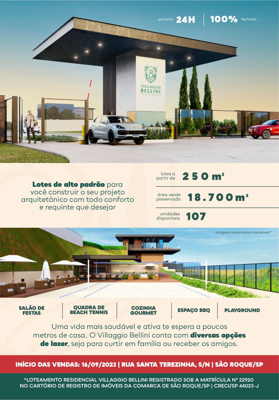 Terreno em Condomínio à Venda, 250 m²em Jardim Villaça - São Roque