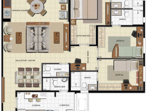 Imagem Apartamento com 3 Quartos à Venda, 110 m²em Dom Pedro I - Manaus Imagem Apartamento com 3 Quartos à Venda, 110 m²em Dom Pedro I - Manaus