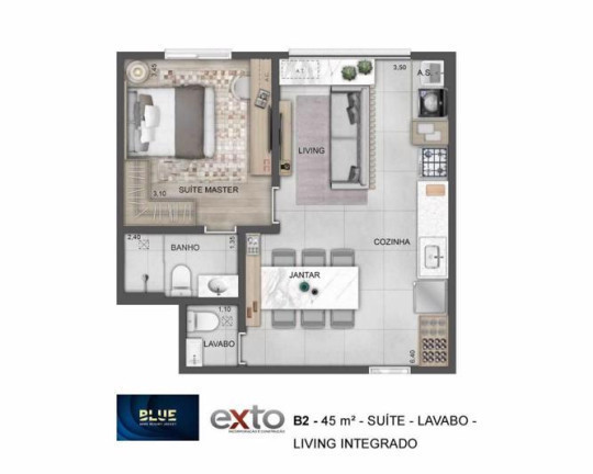 Imagem Apartamento com 2 Quartos à Venda, 62 m² em Instituto de Previdência - São Paulo Imagem Apartamento com 2 Quartos à Venda, 62 m² em Instituto de Previdência - São Paulo