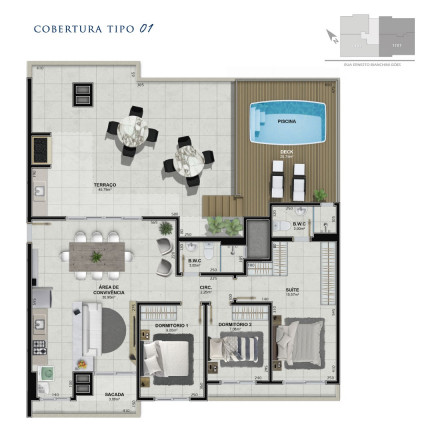 Imagem Apartamento com 3 Quartos à Venda, 78 m² em Próspera - Criciúma Imagem Apartamento com 3 Quartos à Venda, 78 m² em Próspera - Criciúma