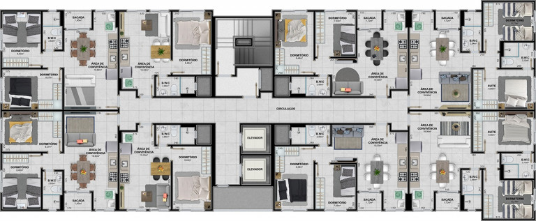 Imagem Apartamento com 3 Quartos à Venda, 79 m²em Linha Batista - Criciúma Imagem Apartamento com 3 Quartos à Venda, 79 m²em Linha Batista - Criciúma