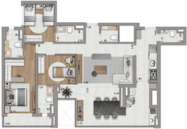 Imagem Apartamento com 3 Quartos à Venda, 94 m²em Jardim das Acácias - São Paulo