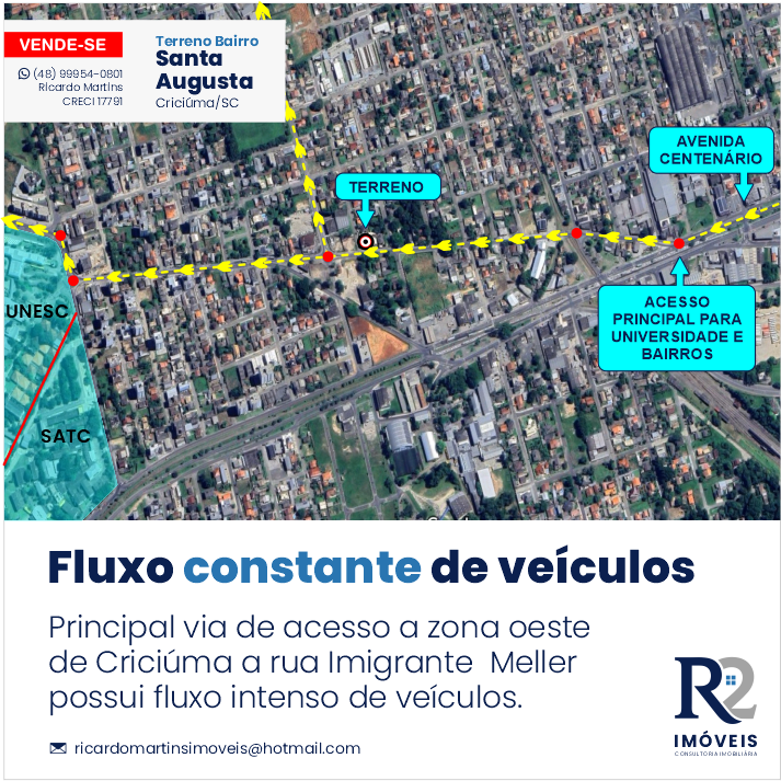 Imagem Terreno à Venda, 573 metro em Pinheirinho - Criciúma Imagem Terreno à Venda, 573 metro em Pinheirinho - Criciúma