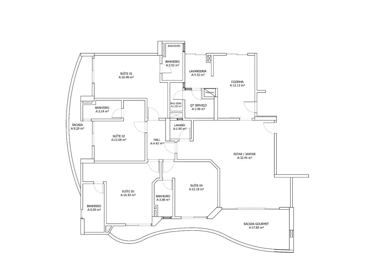 Imagem Apartamento com 4 Quartos à Venda, 188 m² em São Brás - Belém Imagem Apartamento com 4 Quartos à Venda, 188 m² em São Brás - Belém
