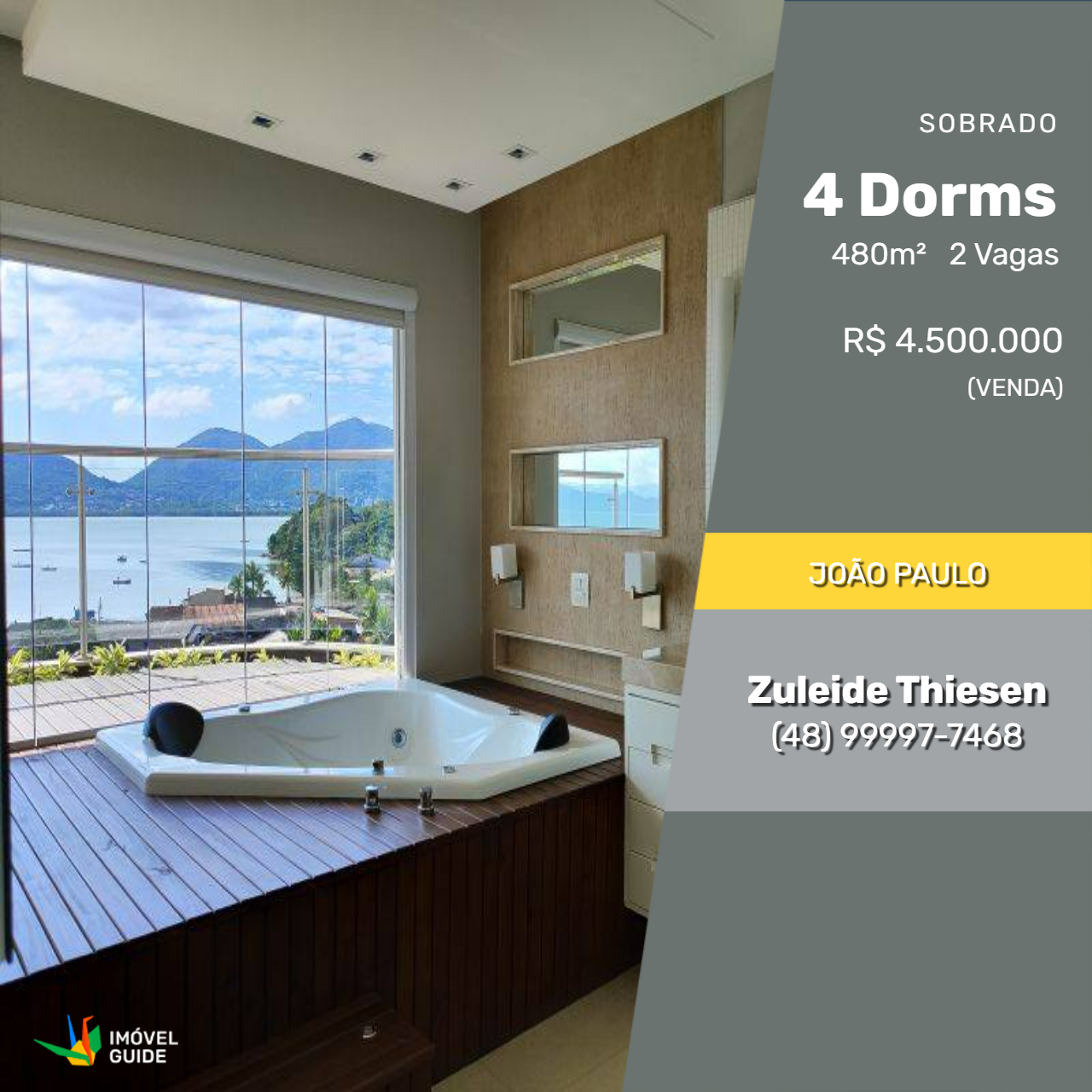 Imagem Sobrado com 5 Quartos à Venda, 480 m² em João Paulo - Florianópolis Imagem Sobrado com 5 Quartos à Venda, 480 m² em João Paulo - Florianópolis