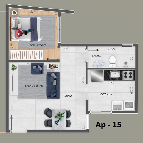 Imagem Apartamento com 2 Quartos à Venda, 50 m²em Vila Antonina - São Paulo