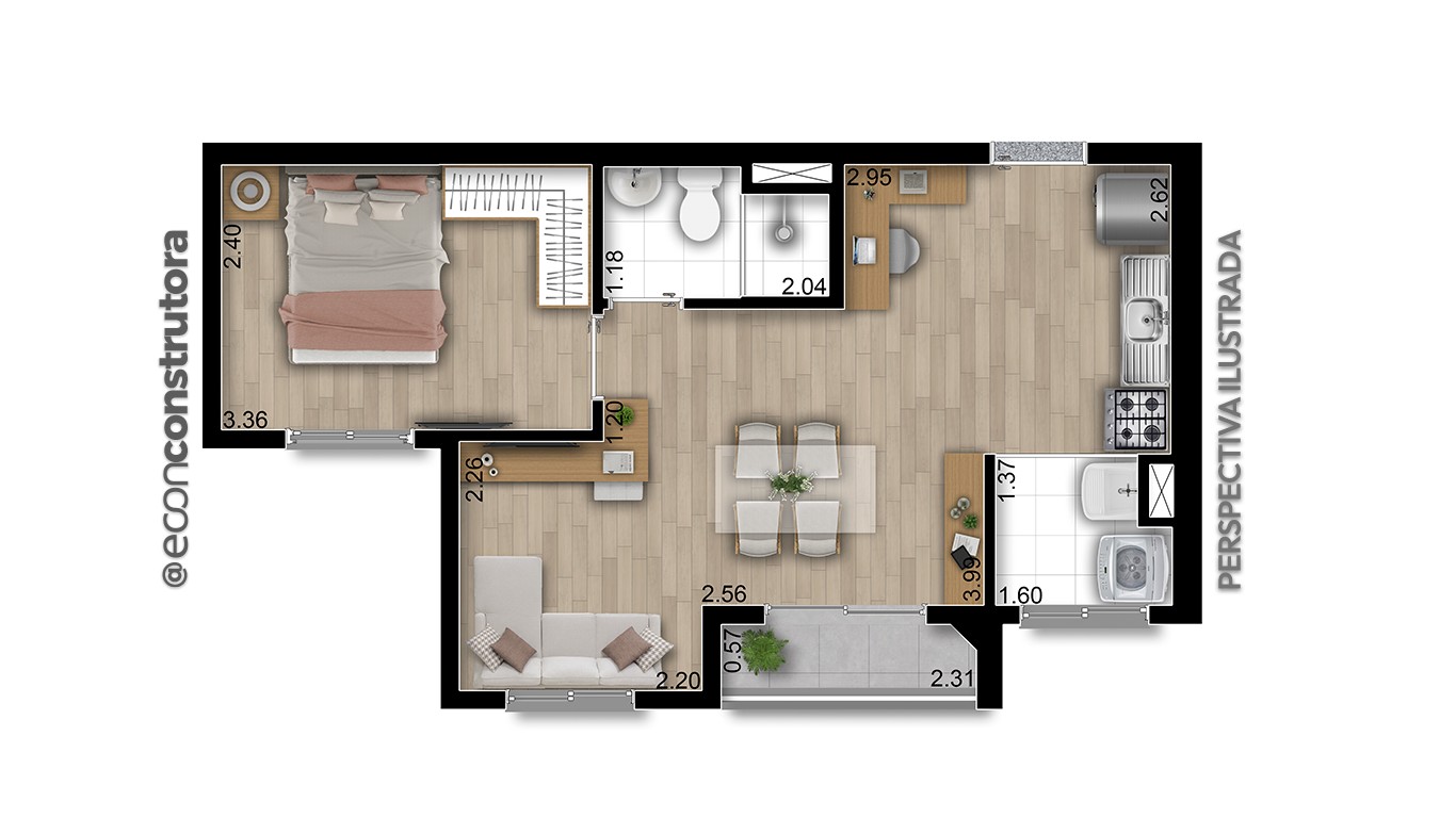 Imagem Apartamento com 2 Quartos à Venda, 37 m² em Chácara Califórnia - São Paulo