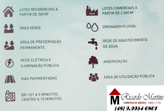 Imagem Terreno à Venda, 374 m² em Quarta Linha - Criciúma
