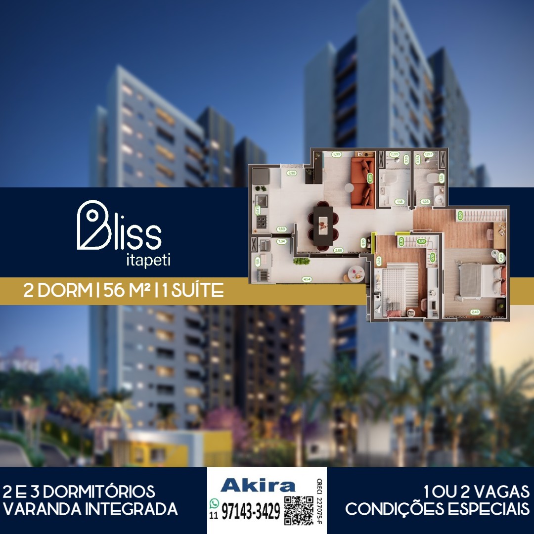 Imagem Apartamento com 2 Quartos à Venda, 56 m²em Mogi Moderno - Mogi das Cruzes Imagem Apartamento com 2 Quartos à Venda, 56 m²em Mogi Moderno - Mogi das Cruzes
