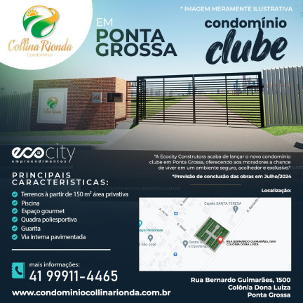Imagem Terreno à Venda, 150 m²em Colônia Dona Luíza - Ponta Grossa