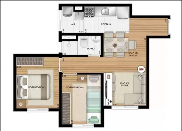 Imagem Apartamento com 2 Quartos à Venda, 32 m² em Jardim Celeste - São Paulo