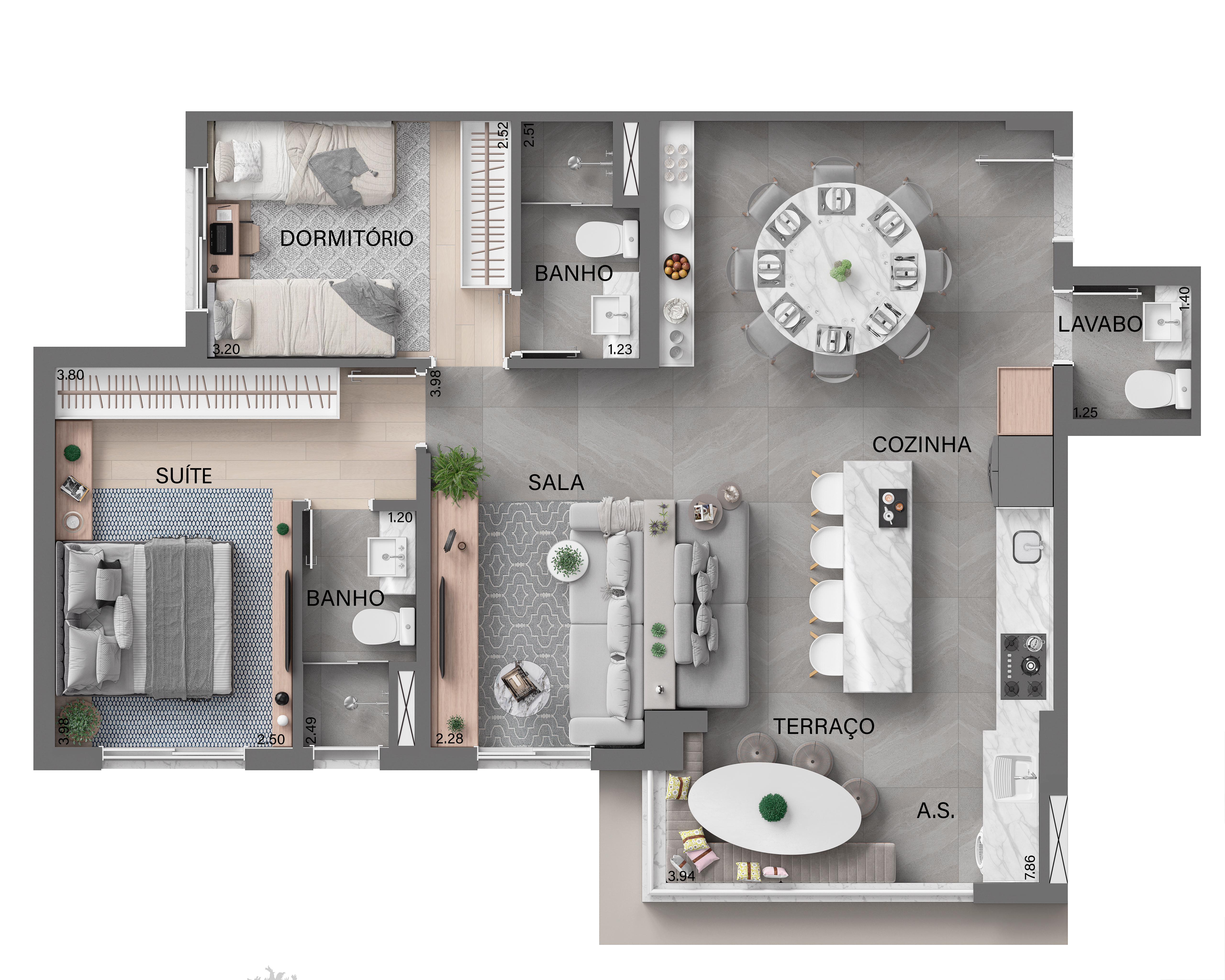 Imagem Apartamento com 2 Quartos à Venda, 57 m² em Nova Aldeinha/Aldeia - Barueri