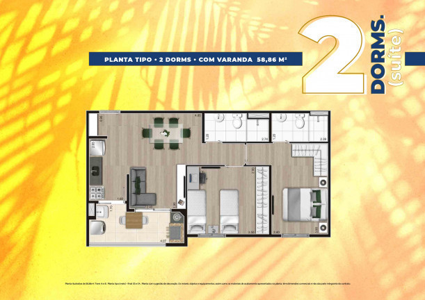 Imagem Apartamento com 1 Quarto à Venda, 47 m² em Vera Cruz - Mongaguá