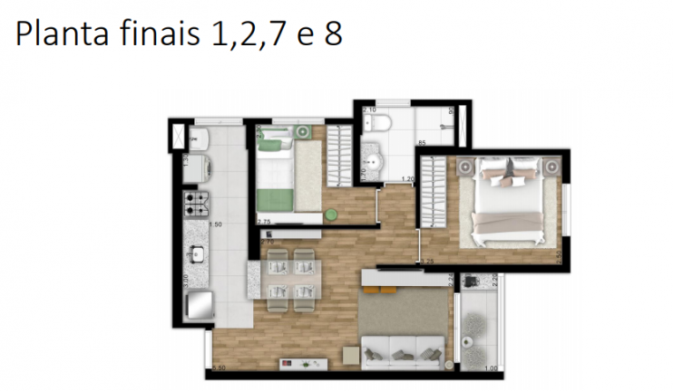 Imagem Apartamento com 2 Quartos à Venda, 48 m² em Vila Galvão - Guarulhos