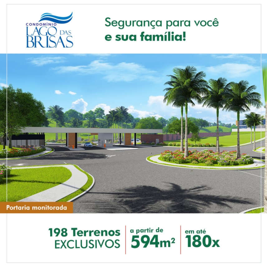 Terreno em Condomínio à Venda, 594 m² em Condomínio Lago das Brisas  - Buriti Alegre