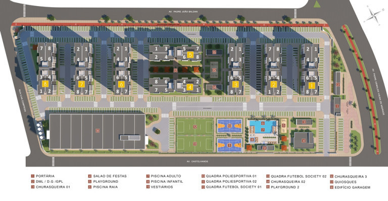 Apartamento com 2 Quartos à Venda,  em Jardim Terramérica III - Americana
