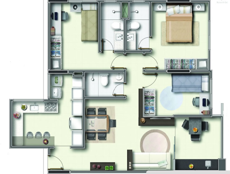 Imagem Apartamento com 3 Quartos à Venda, 87 m²em Setor Bueno - Goiânia Imagem Apartamento com 3 Quartos à Venda, 87 m²em Setor Bueno - Goiânia