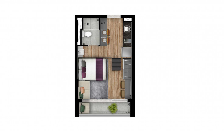 Imagem Apartamento à Venda, 25 m² em Perdizes - São Paulo