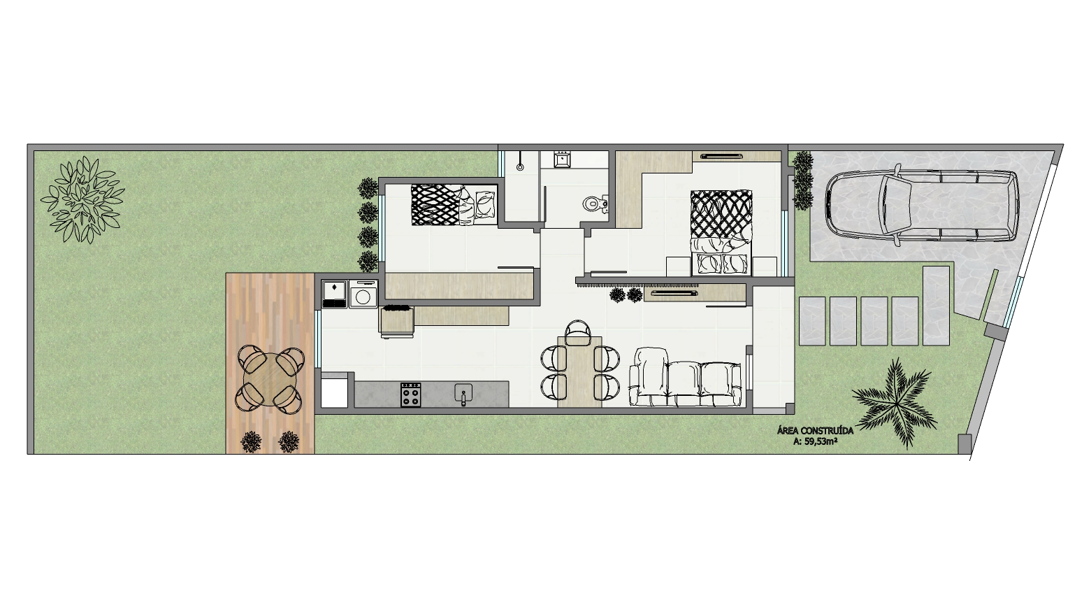 Imagem Casa com 2 Quartos à Venda, 60 m² em Santa Maria - Passo Fundo Imagem Casa com 2 Quartos à Venda, 60 m² em Santa Maria - Passo Fundo