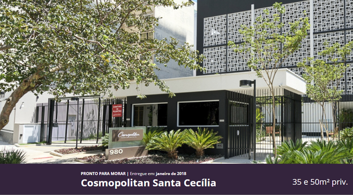 Imagem Apartamento com 1 Quarto à Venda, 35 m² em Santa Cecília - São Paulo