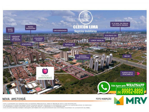 Imagem Apartamento com 2 Quartos à Venda, 42 m² em Pitimbu - Natal