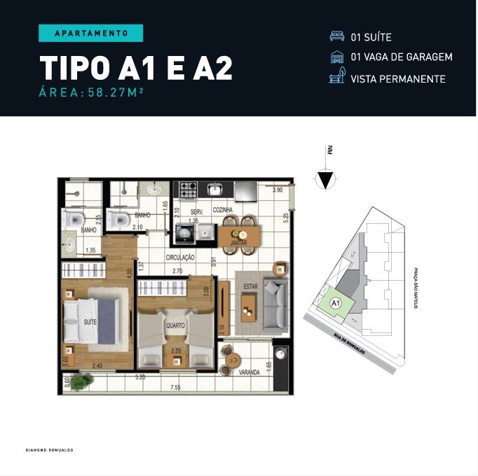 Imagem Apartamento com 2 Quartos à Venda, 57 m² em São Mateus - Juiz de Fora Imagem Apartamento com 2 Quartos à Venda, 57 m² em São Mateus - Juiz de Fora
