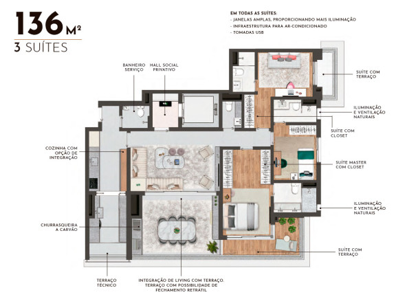 Imagem Apartamento com 3 Quartos à Venda, 136 m² em Jardim Aurélia - São Paulo Imagem Apartamento com 3 Quartos à Venda, 136 m² em Jardim Aurélia - São Paulo