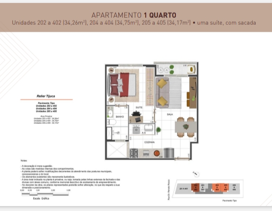 Imagem Studio com 1 Quarto à Venda, 34 m² em Tijuca - Rio de Janeiro Imagem Studio com 1 Quarto à Venda, 34 m² em Tijuca - Rio de Janeiro