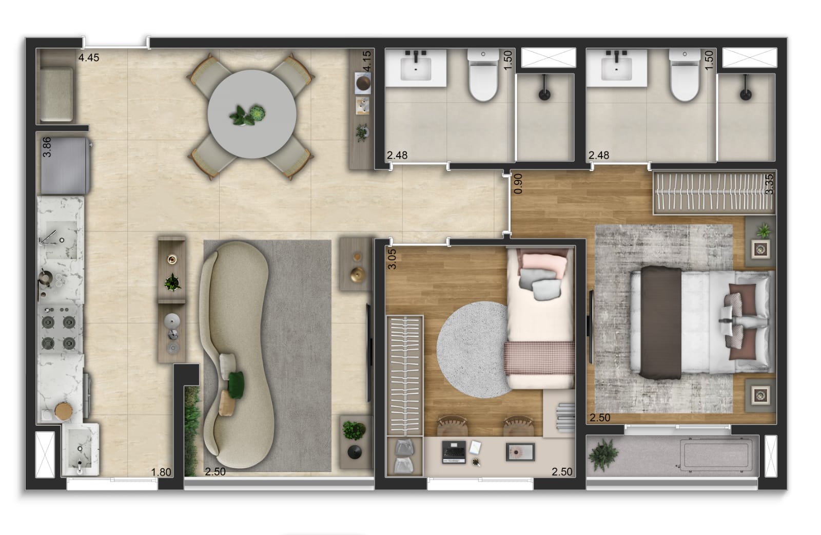 Imagem Apartamento com 3 Quartos à Venda, 72 m² em Chácara Pavoeiro - Cotia Imagem Apartamento com 3 Quartos à Venda, 72 m² em Chácara Pavoeiro - Cotia