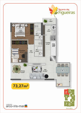 Imagem Apartamento com 2 Quartos à Venda,  em Guilhermina - Praia Grande